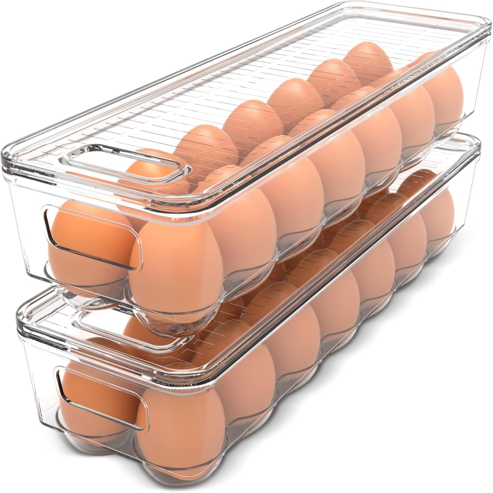 Clear Stackable Fridge Egg Trays