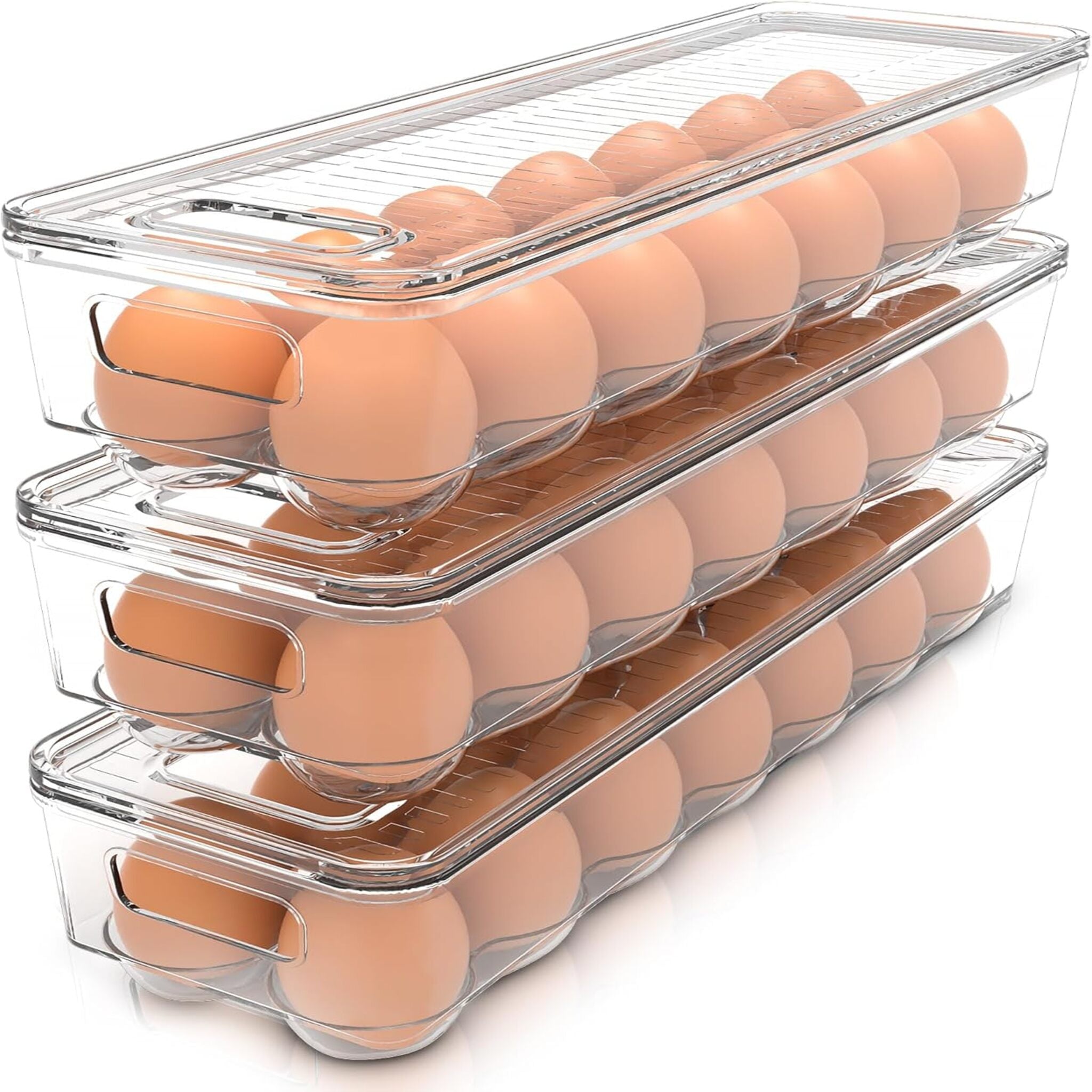 Clear Stackable Fridge Egg Trays