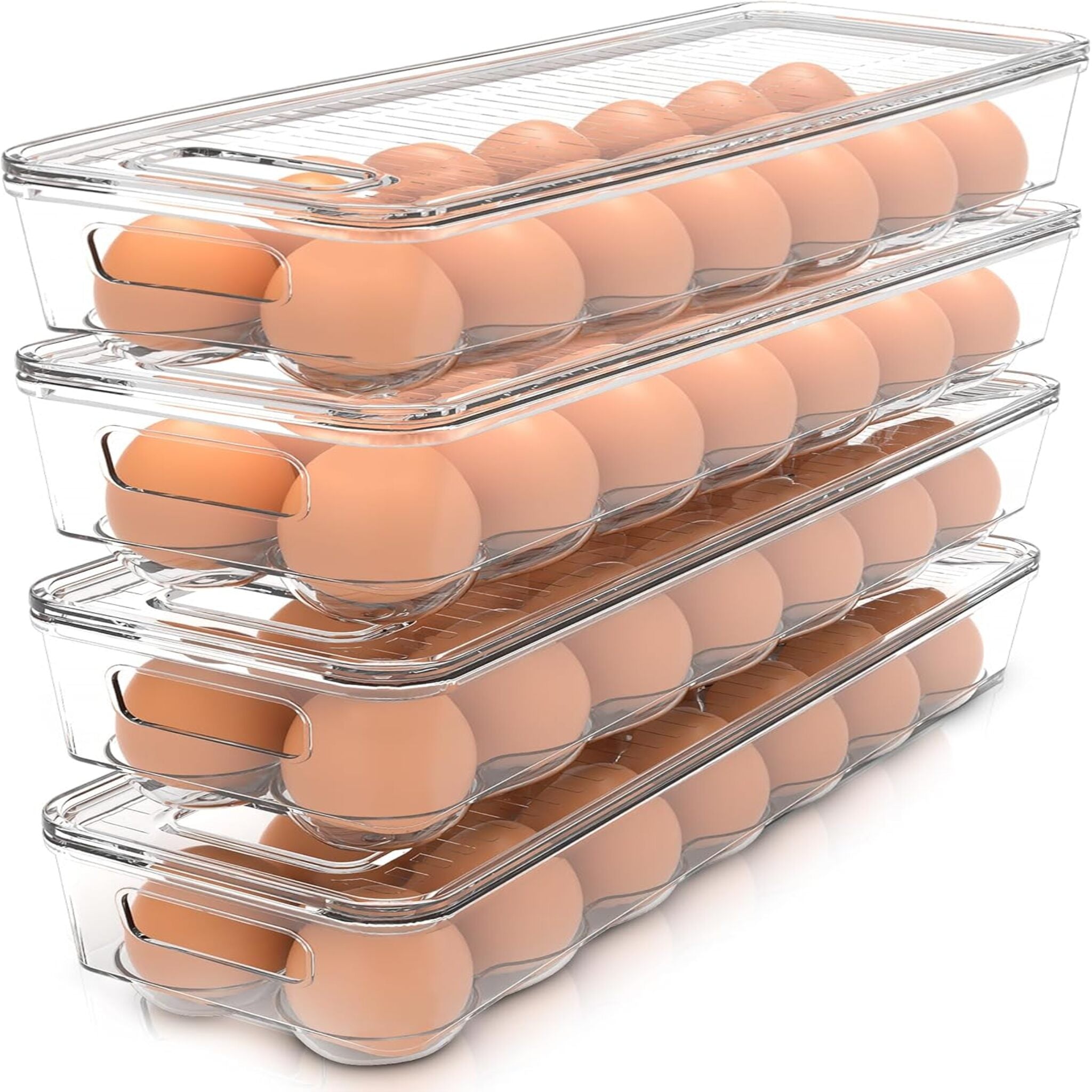 Clear Stackable Fridge Egg Trays