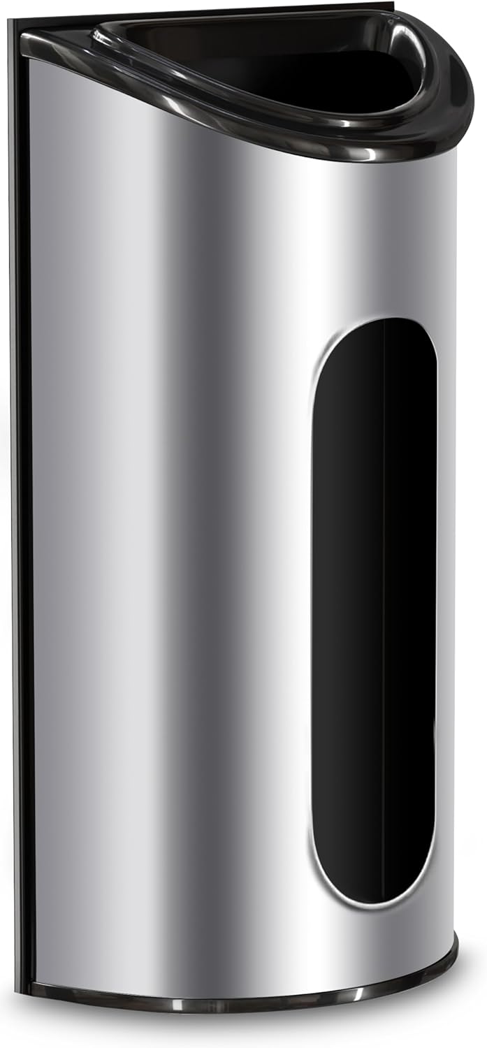 Wall-Mount Stainless Steel Bag Dispenser