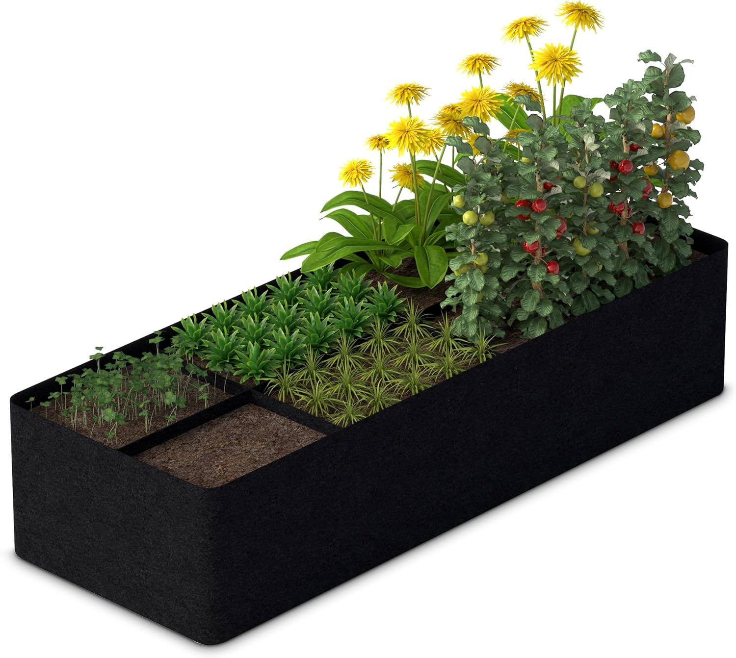 Breathable 8-Grid Fabric Garden Bed